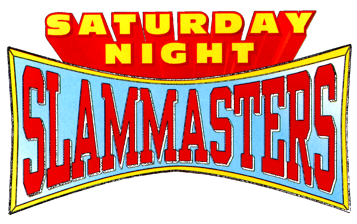 Saturday Night Slam Masters logo for Super Nintendo